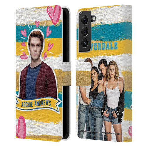 Riverdale Graphics Archie Andrews Leather Book Wallet Case Cover For Samsung Galaxy S22+ 5G