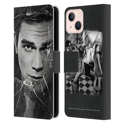 Riverdale Broken Glass Portraits Archie Andrews Leather Book Wallet Case Cover For Apple iPhone 13