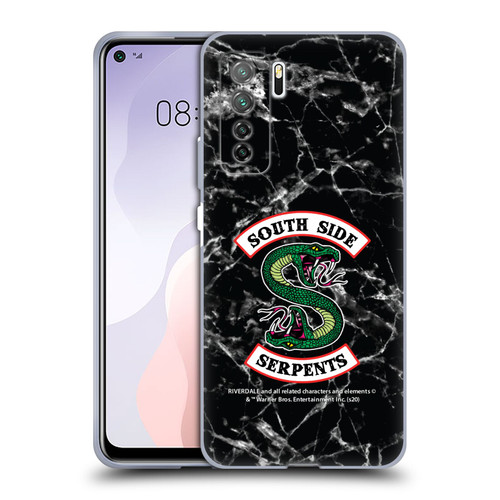 Riverdale South Side Serpents Black And White Marble Logo Soft Gel Case for Huawei Nova 7 SE/P40 Lite 5G