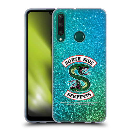 Riverdale South Side Serpents Glitter Print Logo Soft Gel Case for Huawei Y6p