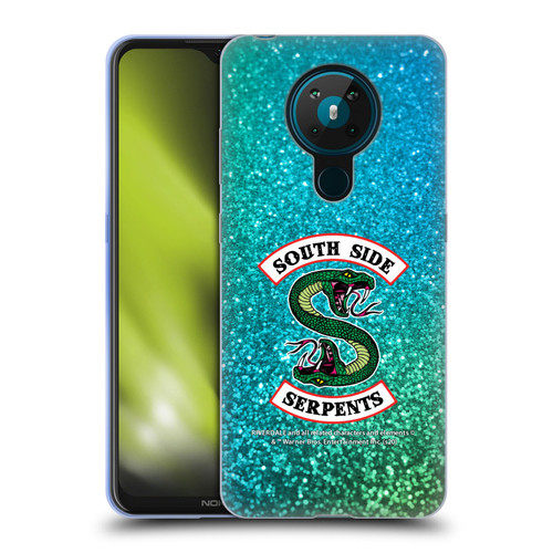 Riverdale South Side Serpents Glitter Print Logo Soft Gel Case for Nokia 5.3