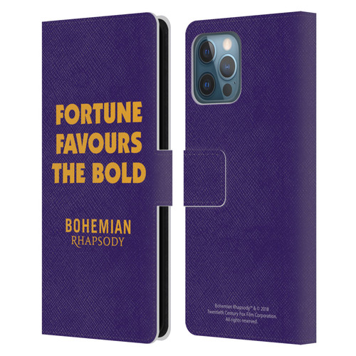 Queen Bohemian Rhapsody Fortune Quote Leather Book Wallet Case Cover For Apple iPhone 12 Pro Max