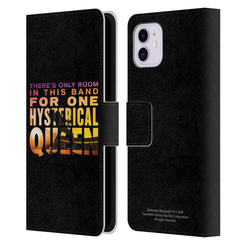 Queen Bohemian Rhapsody Hysterical Quote Leather Book Wallet Case Cover For Apple iPhone 11