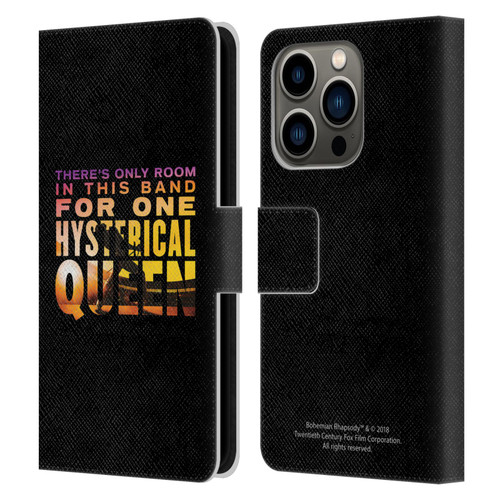 Queen Bohemian Rhapsody Hysterical Quote Leather Book Wallet Case Cover For Apple iPhone 14 Pro