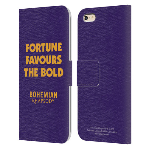 Queen Bohemian Rhapsody Fortune Quote Leather Book Wallet Case Cover For Apple iPhone 6 Plus / iPhone 6s Plus
