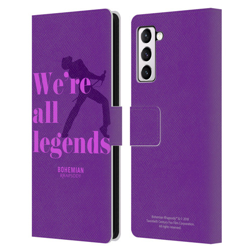Queen Bohemian Rhapsody Legends Leather Book Wallet Case Cover For Samsung Galaxy S21+ 5G