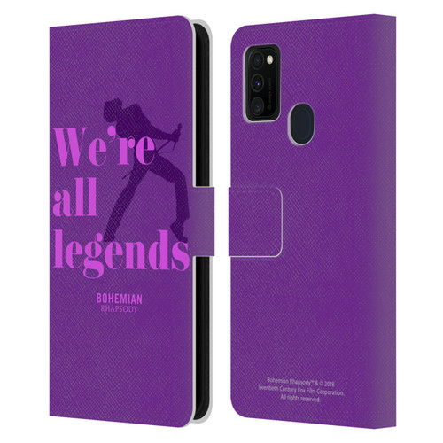 Queen Bohemian Rhapsody Legends Leather Book Wallet Case Cover For Samsung Galaxy M30s (2019)/M21 (2020)