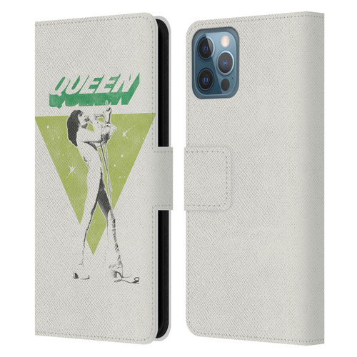 Queen Key Art Freddie Mercury Leather Book Wallet Case Cover For Apple iPhone 12 / iPhone 12 Pro