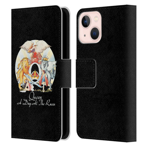 Queen Key Art A Day At The Races Leather Book Wallet Case Cover For Apple iPhone 13 Mini