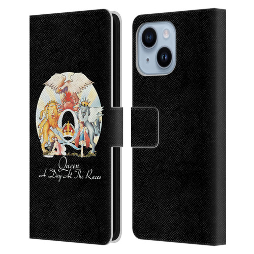 Queen Key Art A Day At The Races Leather Book Wallet Case Cover For Apple iPhone 14 Plus