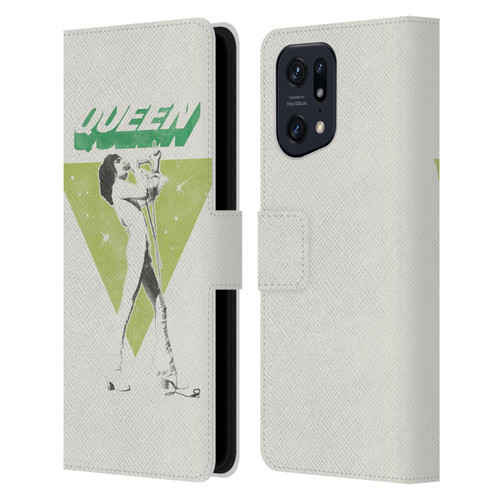 Queen Key Art Freddie Mercury Leather Book Wallet Case Cover For OPPO Find X5