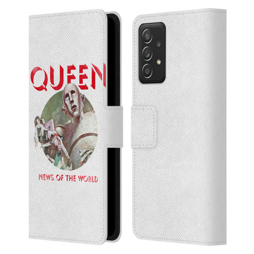 Queen Key Art News Of The World Leather Book Wallet Case Cover For Samsung Galaxy A52 / A52s / 5G (2021)