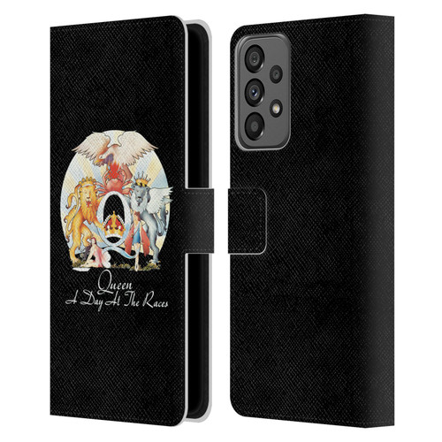 Queen Key Art A Day At The Races Leather Book Wallet Case Cover For Samsung Galaxy A73 5G (2022)