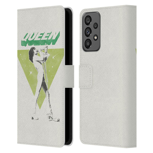 Queen Key Art Freddie Mercury Leather Book Wallet Case Cover For Samsung Galaxy A73 5G (2022)
