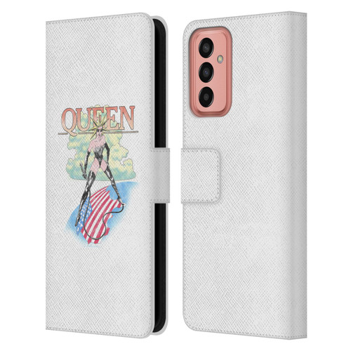 Queen Key Art Vintage Tour Leather Book Wallet Case Cover For Samsung Galaxy M13 (2022)