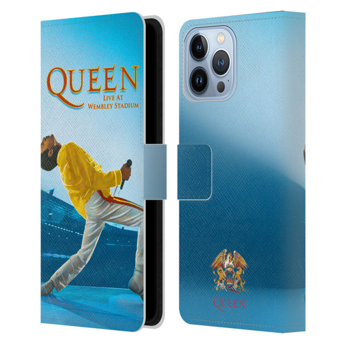 Queen Key Art Freddie Mercury Live At Wembley Leather Book Wallet Case Cover For Apple iPhone 13 Pro Max