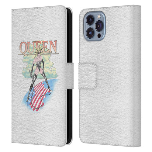 Queen Key Art Vintage Tour Leather Book Wallet Case Cover For Apple iPhone 14