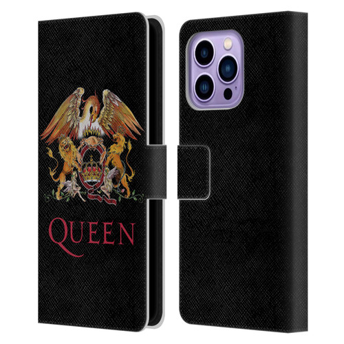 Queen Key Art Crest Leather Book Wallet Case Cover For Apple iPhone 14 Pro Max
