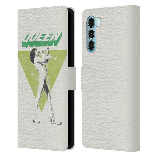 Queen Key Art Freddie Mercury Leather Book Wallet Case Cover For Motorola Edge S30 / Moto G200 5G