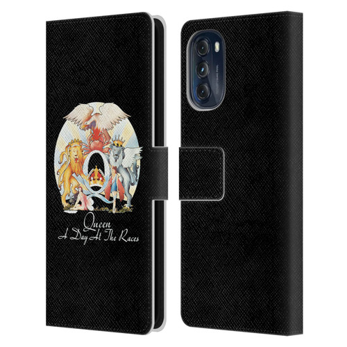 Queen Key Art A Day At The Races Leather Book Wallet Case Cover For Motorola Moto G (2022)