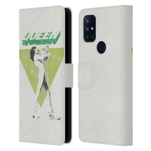 Queen Key Art Freddie Mercury Leather Book Wallet Case Cover For OnePlus Nord N10 5G