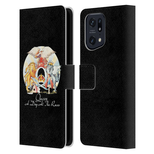 Queen Key Art A Day At The Races Leather Book Wallet Case Cover For OPPO Find X5 Pro