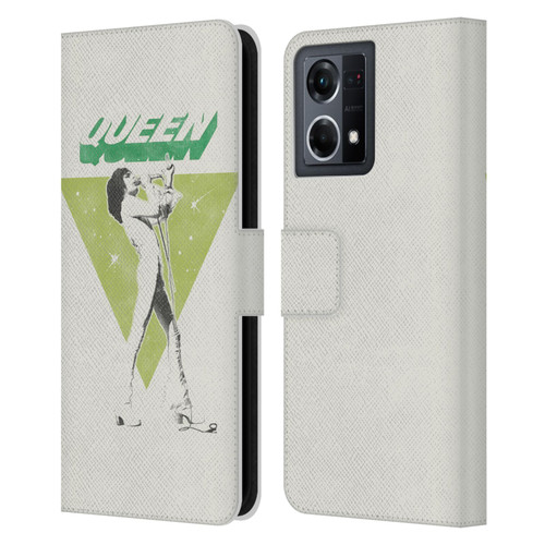 Queen Key Art Freddie Mercury Leather Book Wallet Case Cover For OPPO Reno8 4G