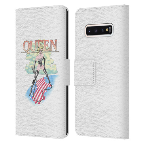 Queen Key Art Vintage Tour Leather Book Wallet Case Cover For Samsung Galaxy S10