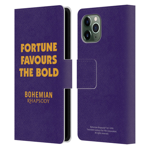 Queen Bohemian Rhapsody Fortune Quote Leather Book Wallet Case Cover For Apple iPhone 11 Pro