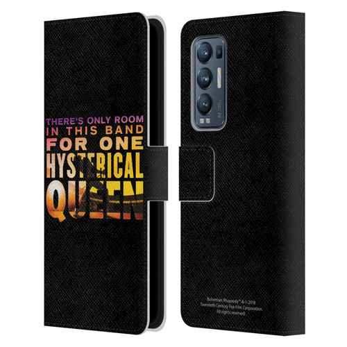 Queen Bohemian Rhapsody Hysterical Quote Leather Book Wallet Case Cover For OPPO Find X3 Neo / Reno5 Pro+ 5G