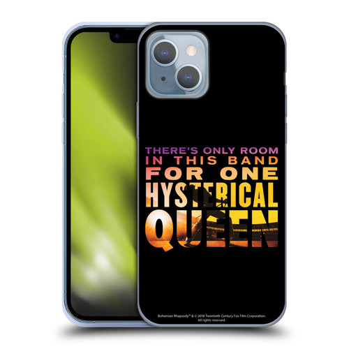 Queen Bohemian Rhapsody Hysterical Quote Soft Gel Case for Apple iPhone 14