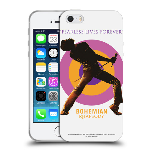 Queen Bohemian Rhapsody Fearless Lives Forever Soft Gel Case for Apple iPhone 5 / 5s / iPhone SE 2016