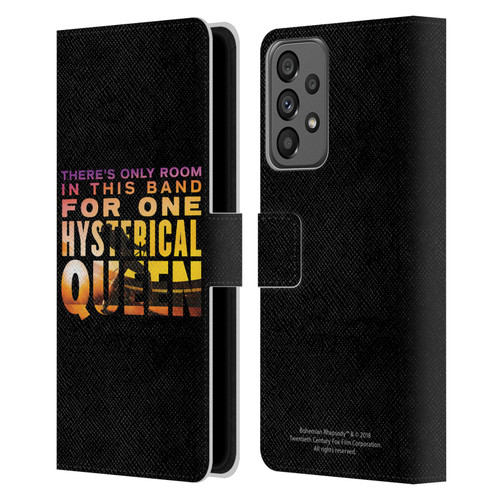 Queen Bohemian Rhapsody Hysterical Quote Leather Book Wallet Case Cover For Samsung Galaxy A73 5G (2022)