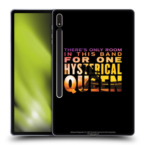 Queen Bohemian Rhapsody Hysterical Quote Soft Gel Case for Samsung Galaxy Tab S8 Plus