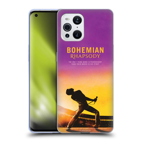 Queen Bohemian Rhapsody Iconic Movie Poster Soft Gel Case for OPPO Find X3 / Pro
