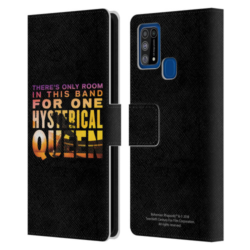Queen Bohemian Rhapsody Hysterical Quote Leather Book Wallet Case Cover For Samsung Galaxy M31 (2020)