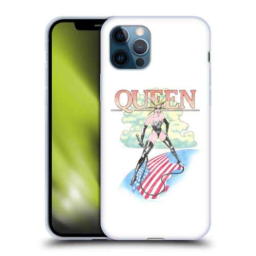 Queen Key Art Vintage Tour Soft Gel Case for Apple iPhone 12 / iPhone 12 Pro