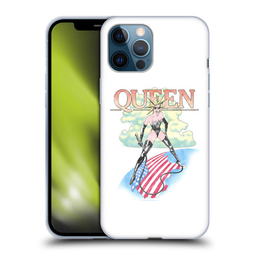 Queen Key Art Vintage Tour Soft Gel Case for Apple iPhone 12 Pro Max