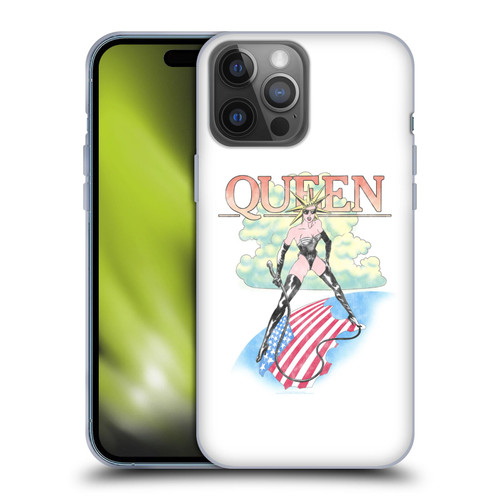 Queen Key Art Vintage Tour Soft Gel Case for Apple iPhone 14 Pro Max