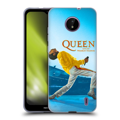 Queen Key Art Freddie Mercury Live At Wembley Soft Gel Case for Nokia C10 / C20