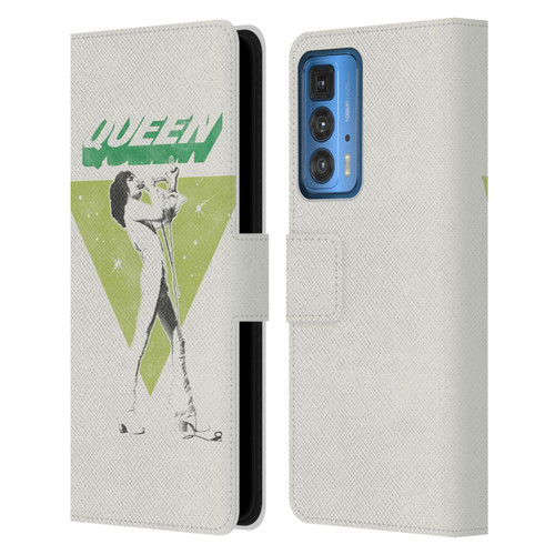 Queen Key Art Freddie Mercury Leather Book Wallet Case Cover For Motorola Edge 20 Pro