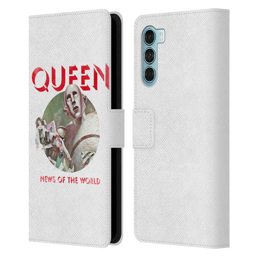 Queen Key Art News Of The World Leather Book Wallet Case Cover For Motorola Edge S30 / Moto G200 5G