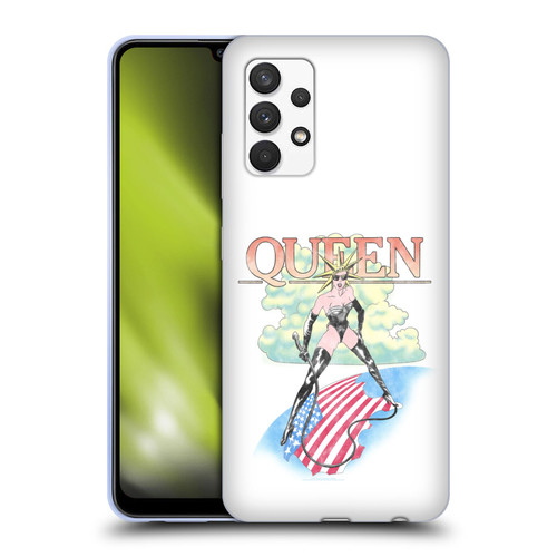 Queen Key Art Vintage Tour Soft Gel Case for Samsung Galaxy A32 (2021)