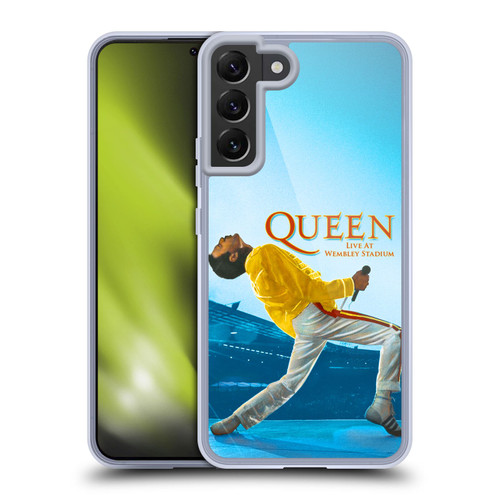 Queen Key Art Freddie Mercury Live At Wembley Soft Gel Case for Samsung Galaxy S22+ 5G