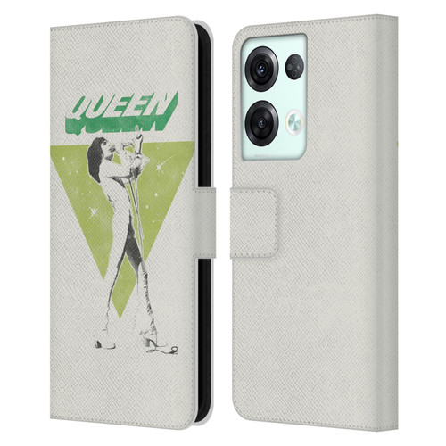 Queen Key Art Freddie Mercury Leather Book Wallet Case Cover For OPPO Reno8 Pro