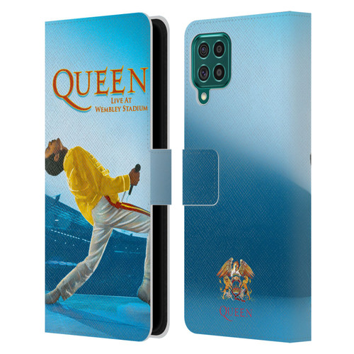 Queen Key Art Freddie Mercury Live At Wembley Leather Book Wallet Case Cover For Samsung Galaxy F62 (2021)