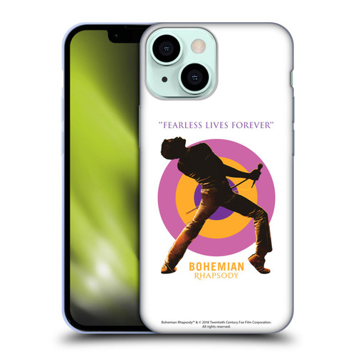 Queen Bohemian Rhapsody Fearless Lives Forever Soft Gel Case for Apple iPhone 13 Mini