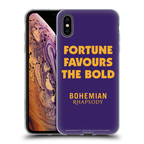 Queen Bohemian Rhapsody Fortune Quote Soft Gel Case for Apple iPhone XS Max