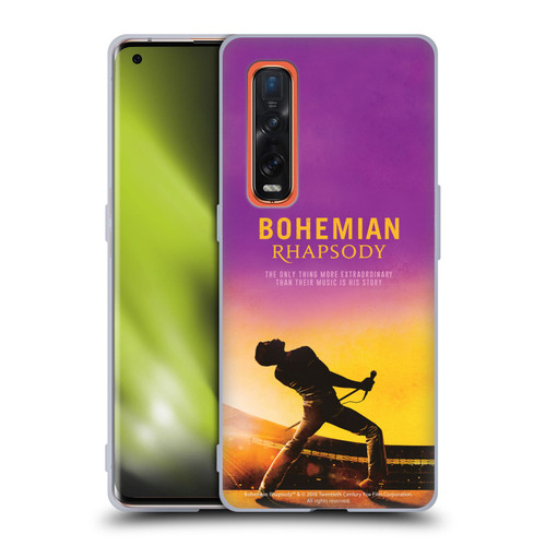 Queen Bohemian Rhapsody Iconic Movie Poster Soft Gel Case for OPPO Find X2 Pro 5G