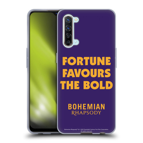 Queen Bohemian Rhapsody Fortune Quote Soft Gel Case for OPPO Find X2 Lite 5G